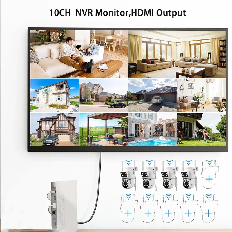 CAMPAMP Draadloos Camerasysteem Buiten Dual WiFi 24/7 Opname — foto 7