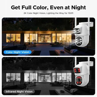 CAMPAMP Draadloos Camerasysteem Buiten Dual WiFi 24/7 Opname — miniatuur 6