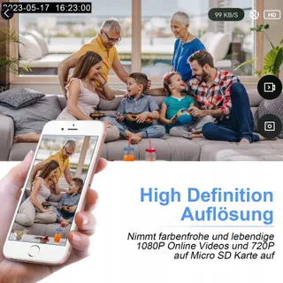 NISANUKI Mini Camera WLAN 5G 2.4G WiFi 1080P HD Microcamera — miniatuur 3
