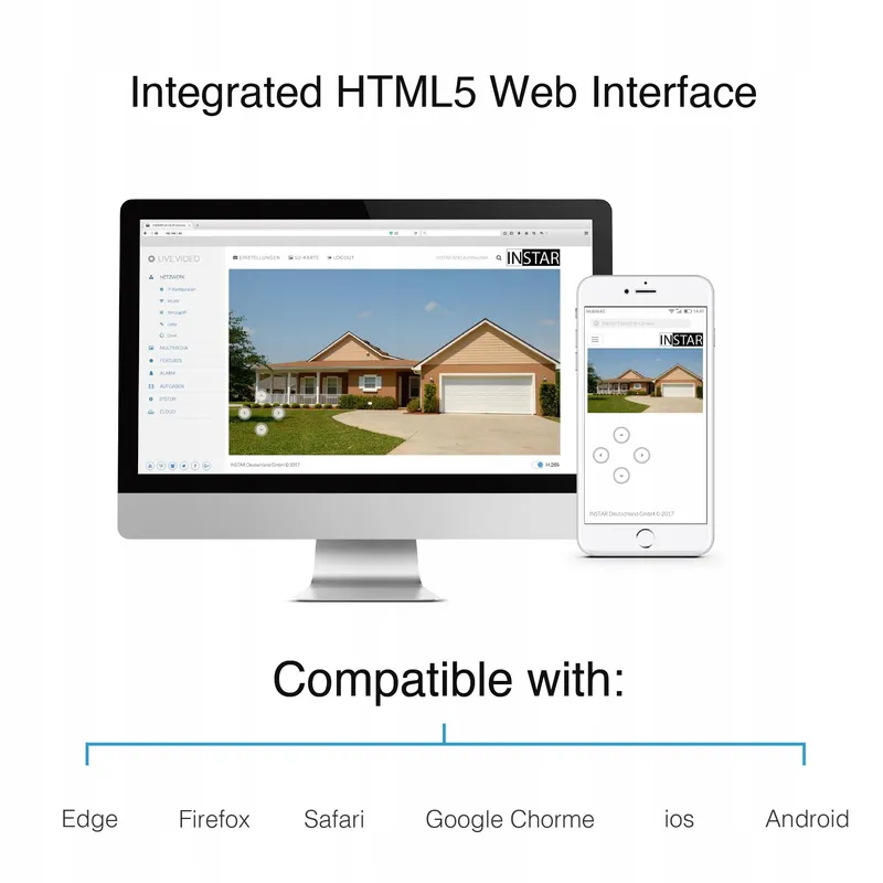 INSTAR Camera Buiten 4K LAN WLAN PoE HomeKit AI IR Microfoon Audio — foto 9