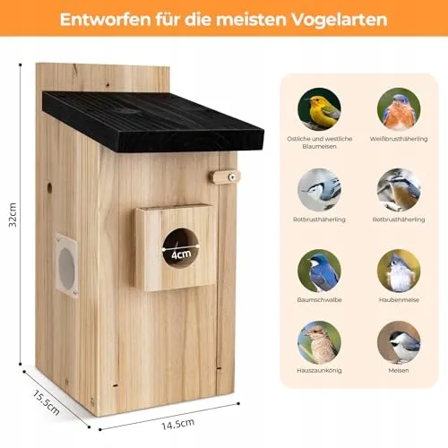 RAINBEAN Vogelhuisje met Camera 4MP AI Buiten — foto 4