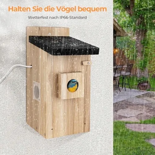RAINBEAN Vogelhuisje met Camera 4MP AI Buiten — foto 6