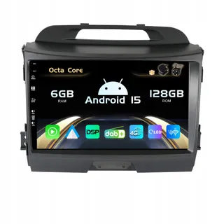 SXAUTO Android 15 Autoradio 6G 128G Kia Sportage 2010-2015 9 Inch — miniatuur 1