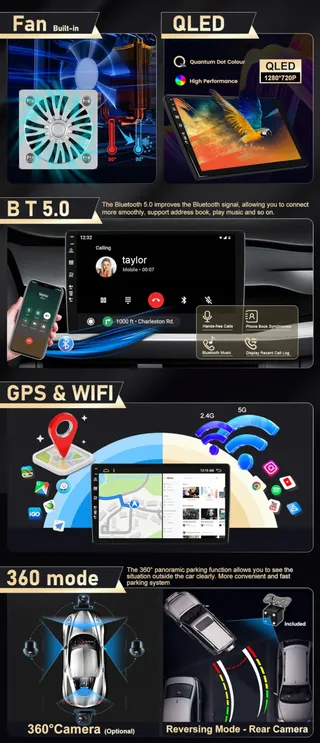 SXAUTO Android 15 Autoradio 6G 128G Kia Sportage 2010-2015 9 Inch — miniatuur 5