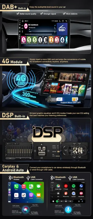 SXAUTO Android 15 Autoradio 6G 128G Kia Sportage 2010-2015 9 Inch — miniatuur 3