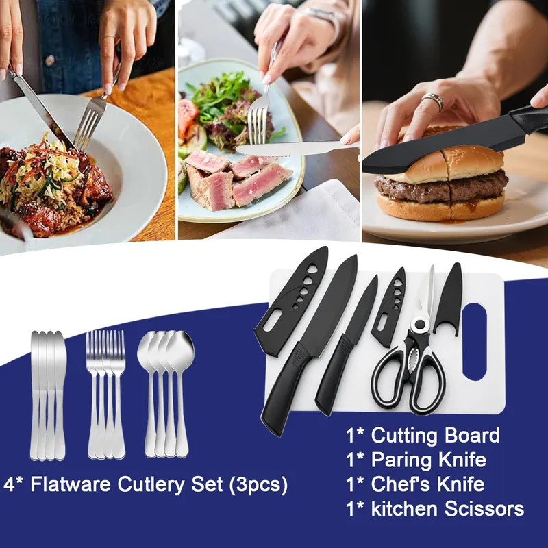 ZZXKER Camping Servies Set 36-delig Bestek Outdoor Grill — foto 4