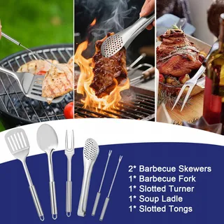 ZZXKER Camping Servies Set 36-delig Bestek Outdoor Grill — miniatuur 3