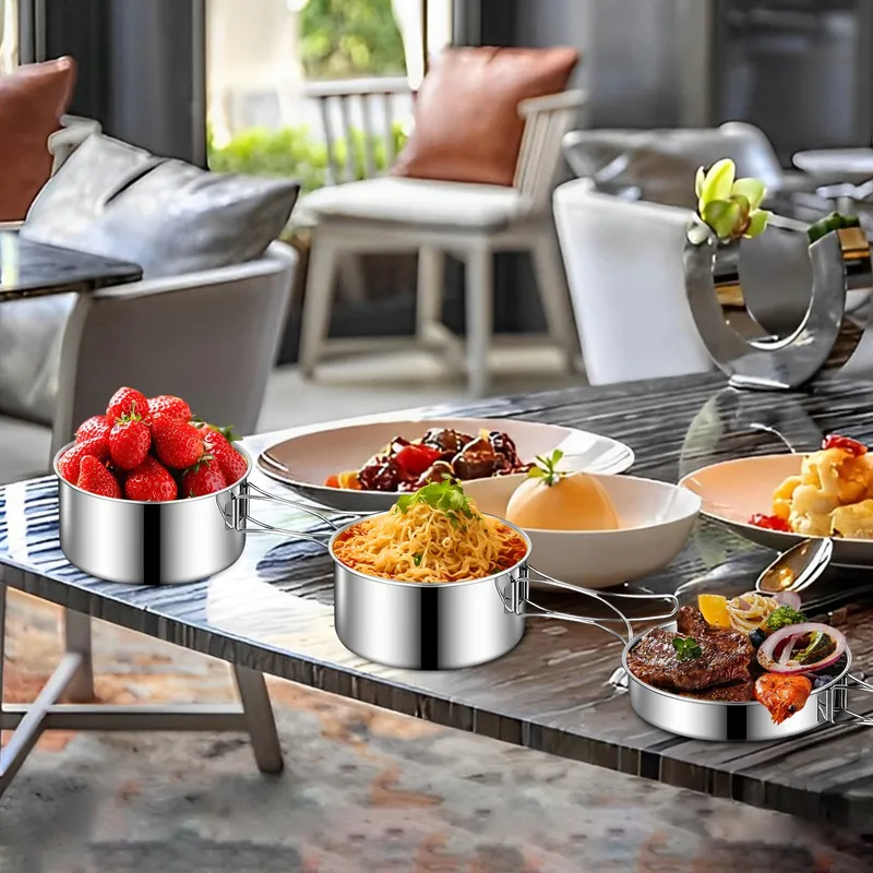 LOGEI Campingservies Set Roestvrij Staal 304 — foto 5