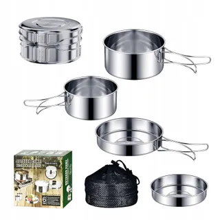LOGEI Campingservies Set Roestvrij Staal 304 — miniatuur 1