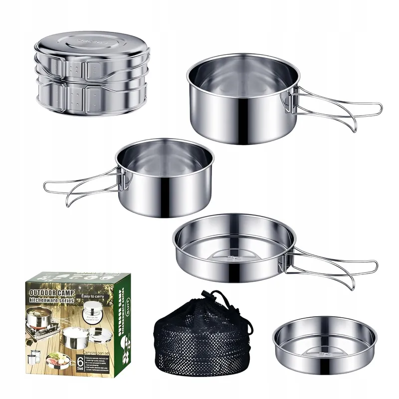 LOGEI Campingservies Set Roestvrij Staal 304 — foto 1