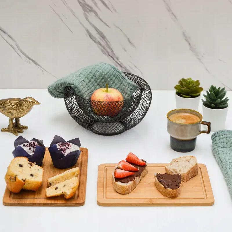 DUNEDESIGN Set 6 Bamboe Ontbijtplankjes 22x15cm Keuken — foto 8