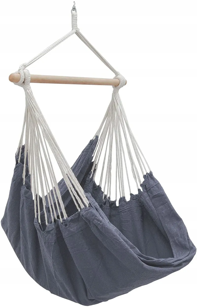 AMANKA XXL Hangstoel 185x130cm 150kg Tuin 2 Personen Antraciet — foto 1