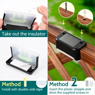 SOLPEX Solar Tuinlampen 8 Stuks Waterdicht Trap Terras — miniatuur 7
