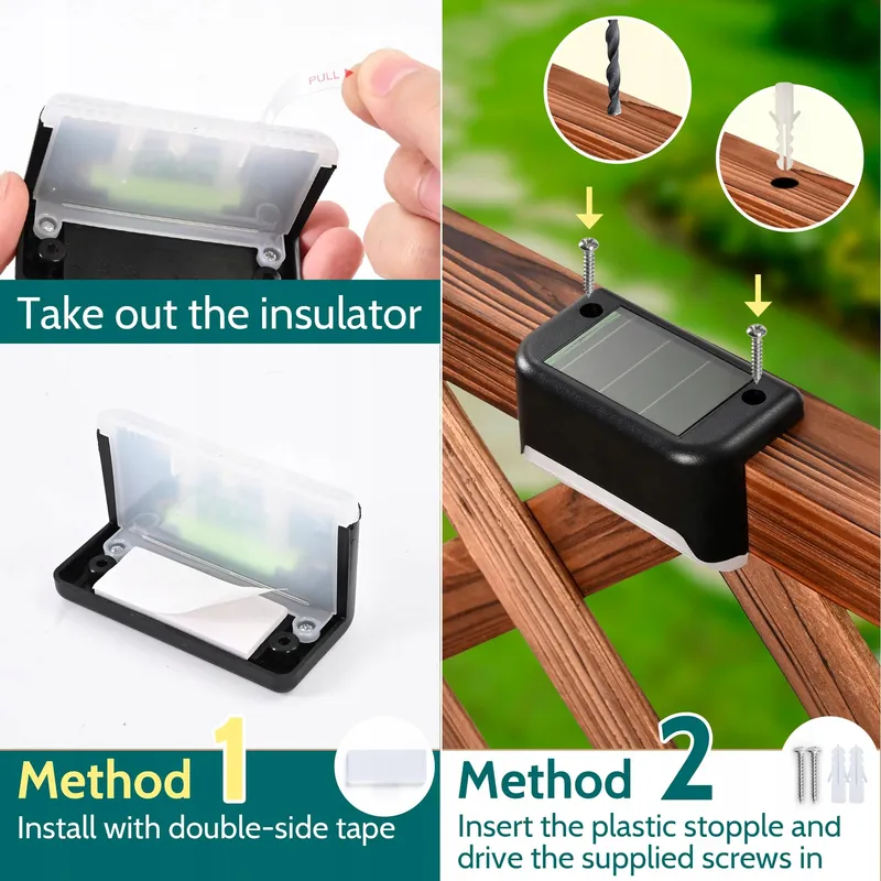 SOLPEX Solar Tuinlampen 8 Stuks Waterdicht Trap Terras — foto 7
