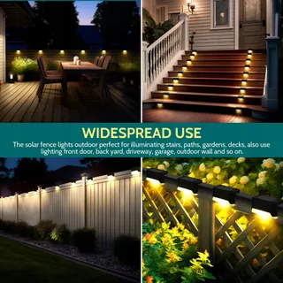 SOLPEX Solar Tuinlampen 8 Stuks Waterdicht Trap Terras — miniatuur 6