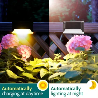 SOLPEX Solar Tuinlampen 8 Stuks Waterdicht Trap Terras — miniatuur 4