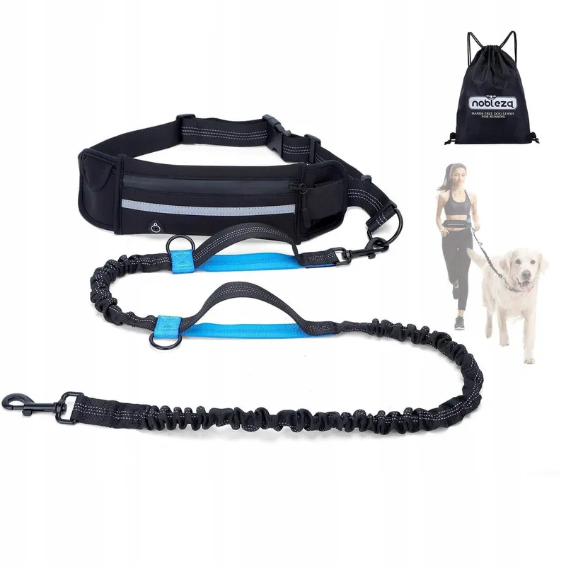 NOBLEZA Hardloopriem Hond Verstelbare Heupband Tasje — foto 1