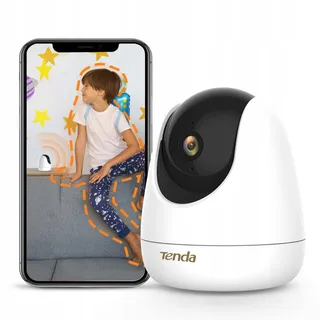 TENDA Binnencamera 2.5K 4MP 2-Weg Audio 360° IR Nachtzicht — miniatuur 1