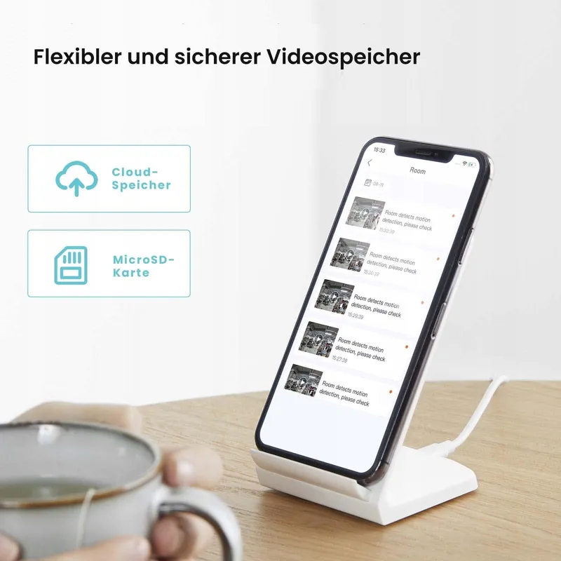 TENDA Binnencamera 2.5K 4MP 2-Weg Audio 360° IR Nachtzicht — foto 6