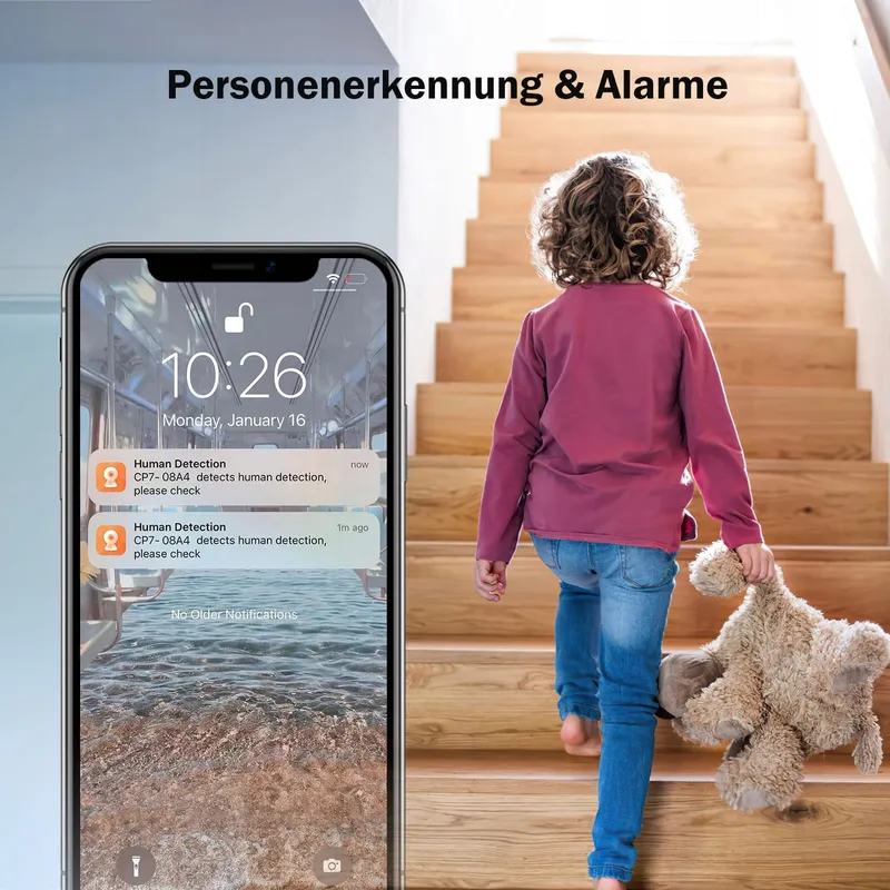 TENDA Binnencamera 2.5K 4MP 2-Weg Audio 360° IR Nachtzicht — foto 5