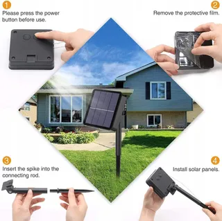 MAFITI Solar Lichtsnoer 12M 66 Kristallen Bollen 8 Modi IP65 — miniatuur 5