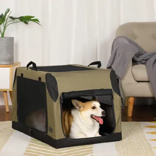 PETSFIT Opvouwbare Transportbox Middelgrote Honden Grijs M — miniatuur 8