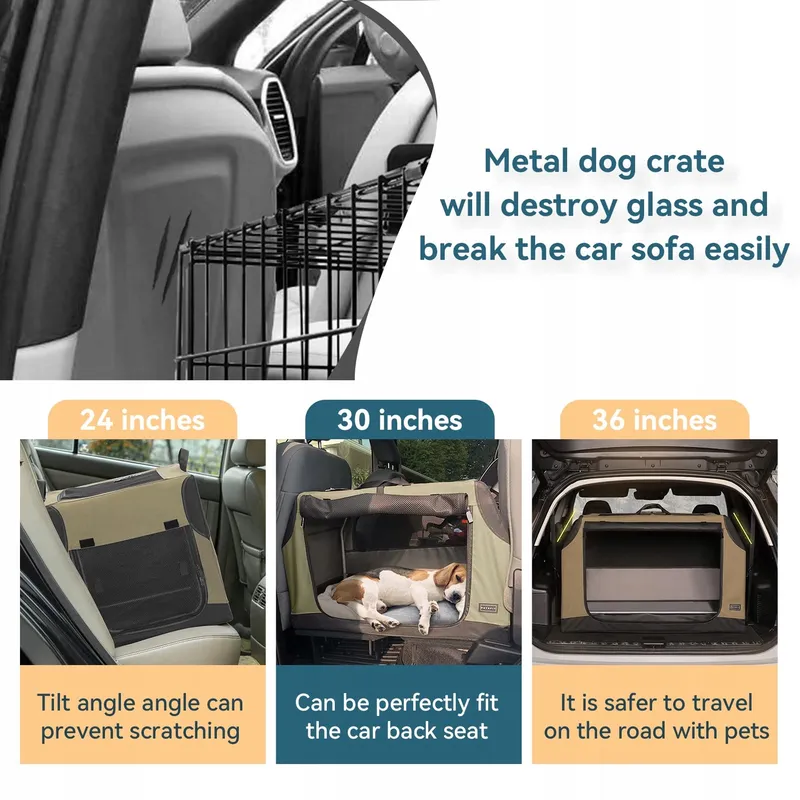 PETSFIT Opvouwbare Transportbox Middelgrote Honden Grijs M — foto 10