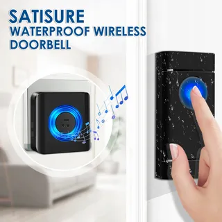 SATISURE Draadloze Deurbel 2 Zenders 2 Ontvangers IP55 400m — miniatuur 3