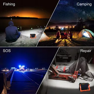 MEIHUA 60W LED Werklamp 12000mAh Accu Waterdicht Camping — miniatuur 6