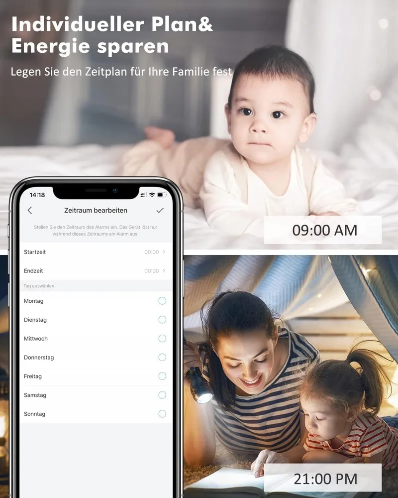 ZUMIMALL Camera Buiten Binnen Bewaking 3MP 2 Camera's — foto 6