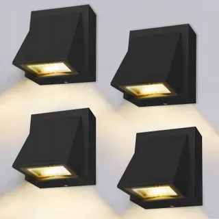 BENMA LED Wandlamp 8W IP65 3000K Zwart Binnen Buiten — miniatuur 1