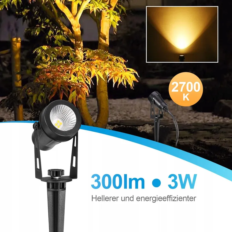 GREENCLICK Set 2 Tuinlampen 12V 3W Zonder Stekker — foto 3