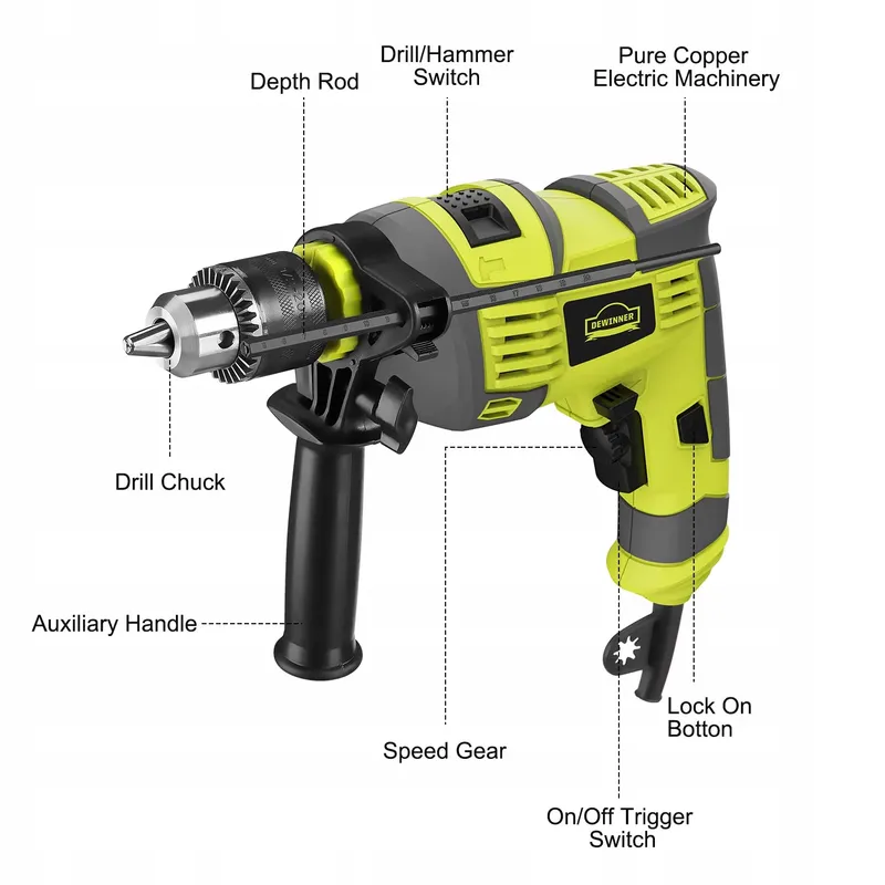 BOSCH Klopboormachine 710W 13mm Toerentalregeling — foto 2