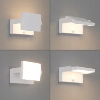 KLIGHTEN Buitenlamp LED 24W Met Bewegingsmelder IP65 Wit 3000K — miniatuur 4