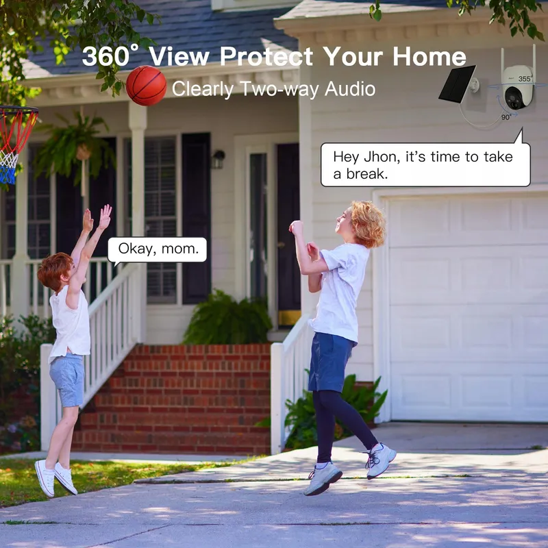 ARENTI Camera Buiten 2K 3MP Draadloos Solar PTZ 360° WiFi — foto 6