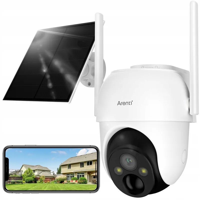 ARENTI Camera Buiten 2K 3MP Draadloos Solar PTZ 360° WiFi — foto 1