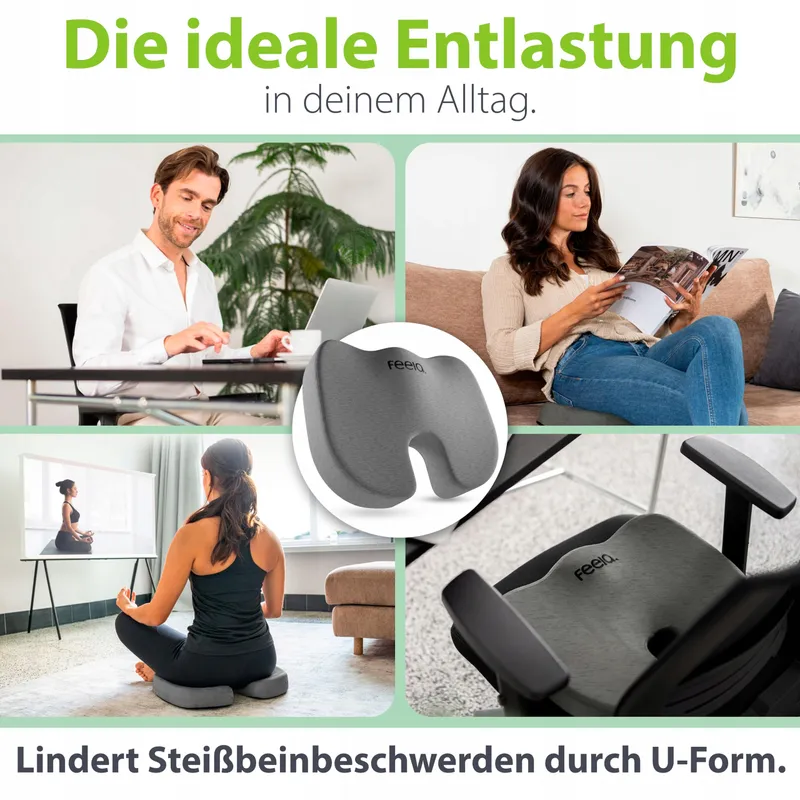 FEELA Orthopedisch Kussen Ergonomisch Universeel Grijs 36x45cm — foto 5