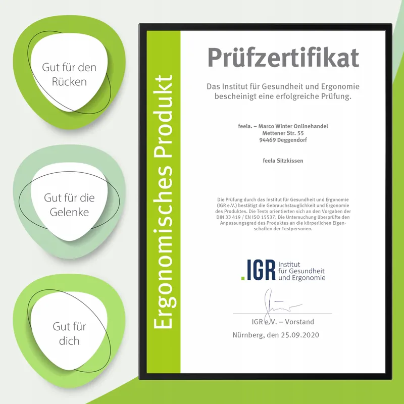 FEELA Orthopedisch Kussen Ergonomisch Universeel Grijs 36x45cm — foto 9