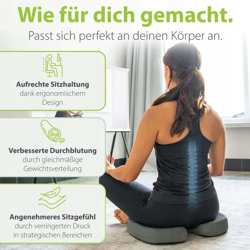 FEELA Orthopedisch Kussen Ergonomisch Universeel Grijs 36x45cm — foto 2