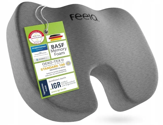 FEELA Orthopedisch Kussen Ergonomisch Universeel Grijs 36x45cm — foto 10