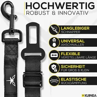 KUINEA Elastische Veiligheidsgordel Hond Auto — miniatuur 3