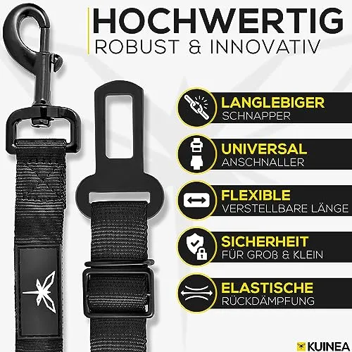 KUINEA Elastische Veiligheidsgordel Hond Auto — foto 3