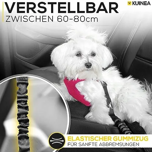 KUINEA Elastische Veiligheidsgordel Hond Auto — foto 4