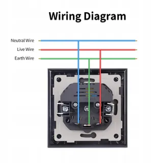 JIMEIDA USB Stopcontact Zwart 16A Glas Met USB A Type C 250V 86mm — miniatuur 7