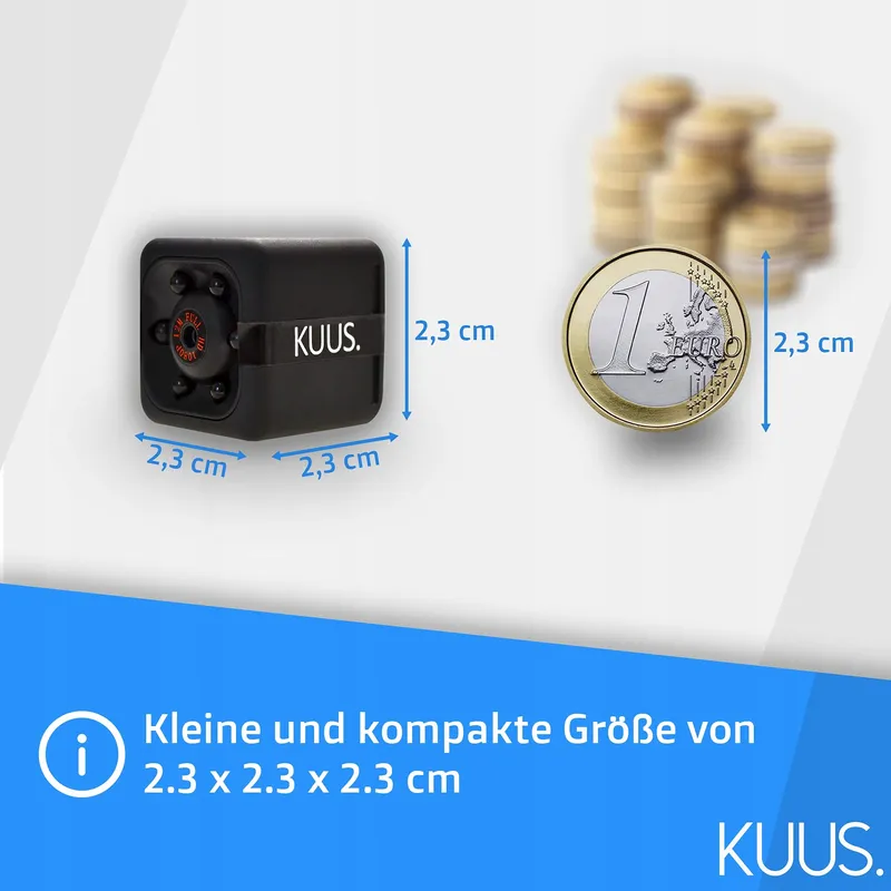 KUUS C1 Mini Binnencamera Full HD 1080P 32GB SD — foto 3