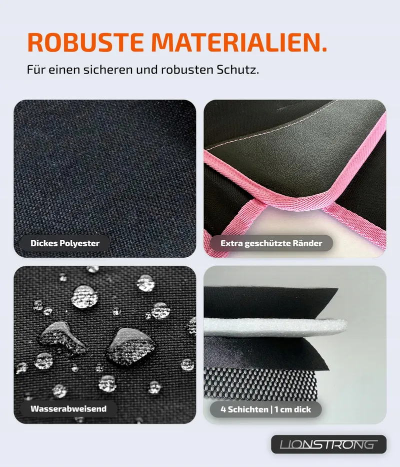 LIONSTRONG Beschermmat Autostoel ISOFIX Waterdicht Roze — foto 5