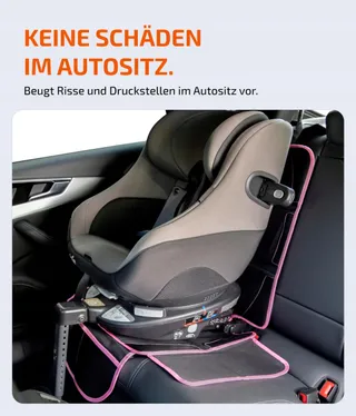LIONSTRONG Beschermmat Autostoel ISOFIX Waterdicht Roze — miniatuur 3