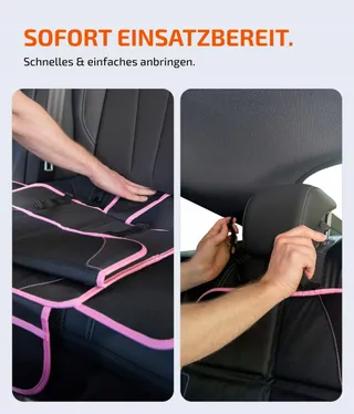 LIONSTRONG Beschermmat Autostoel ISOFIX Waterdicht Roze — miniatuur 4