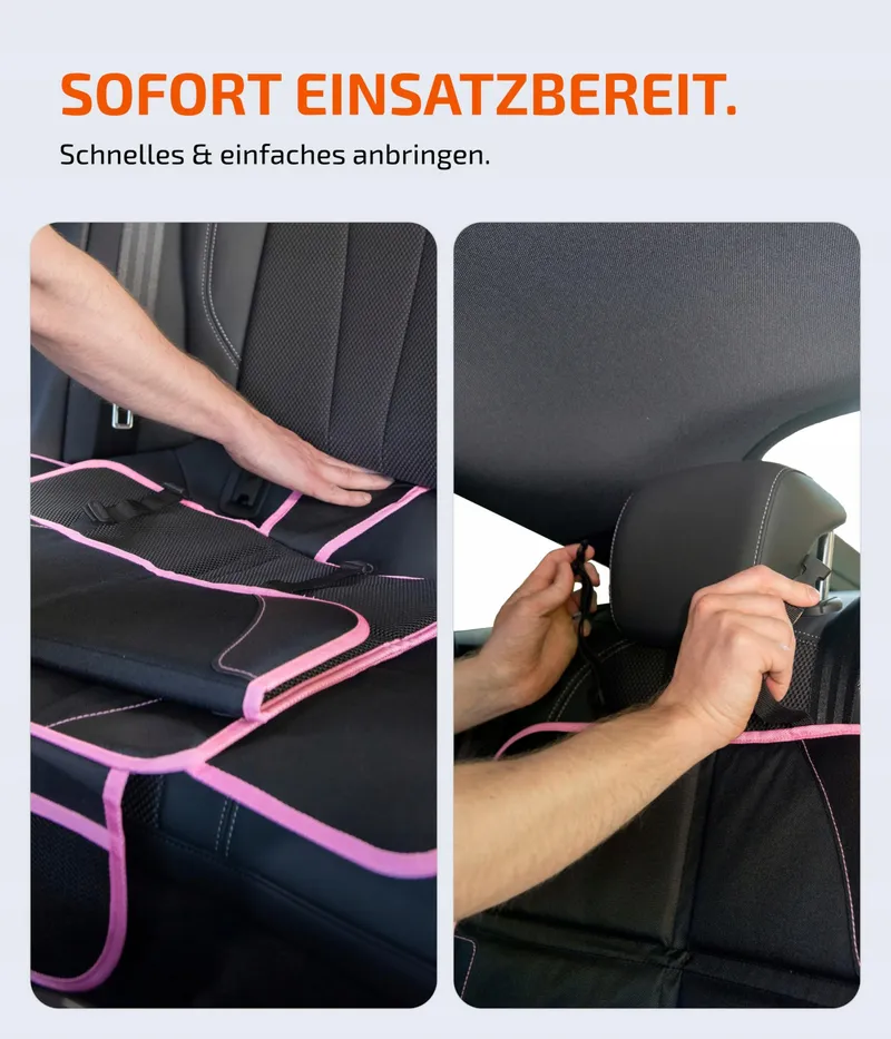 LIONSTRONG Beschermmat Autostoel ISOFIX Waterdicht Roze — foto 4