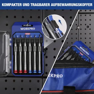 WORKPRO Mini Schroevendraaierset 6-delig Precisie Magnetisch — miniatuur 8